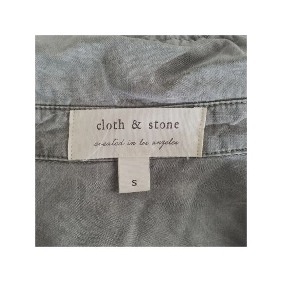 Cloth & Stone Light Green Long Sleeve Jumpsuit 100% Tencel Size Small - Picture 4 of 5